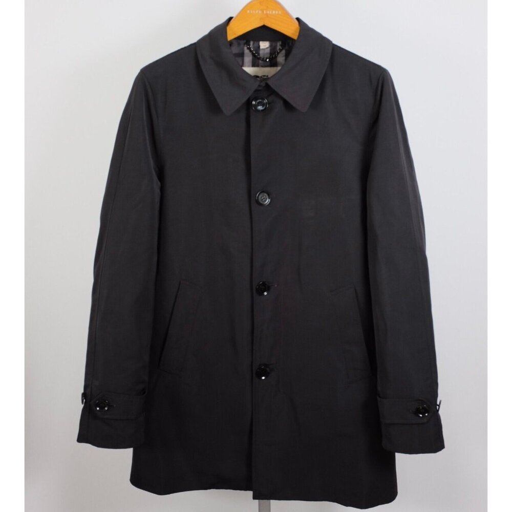 Burberry Prorsum London windbreaker coat sz Medium Nova Check lined black